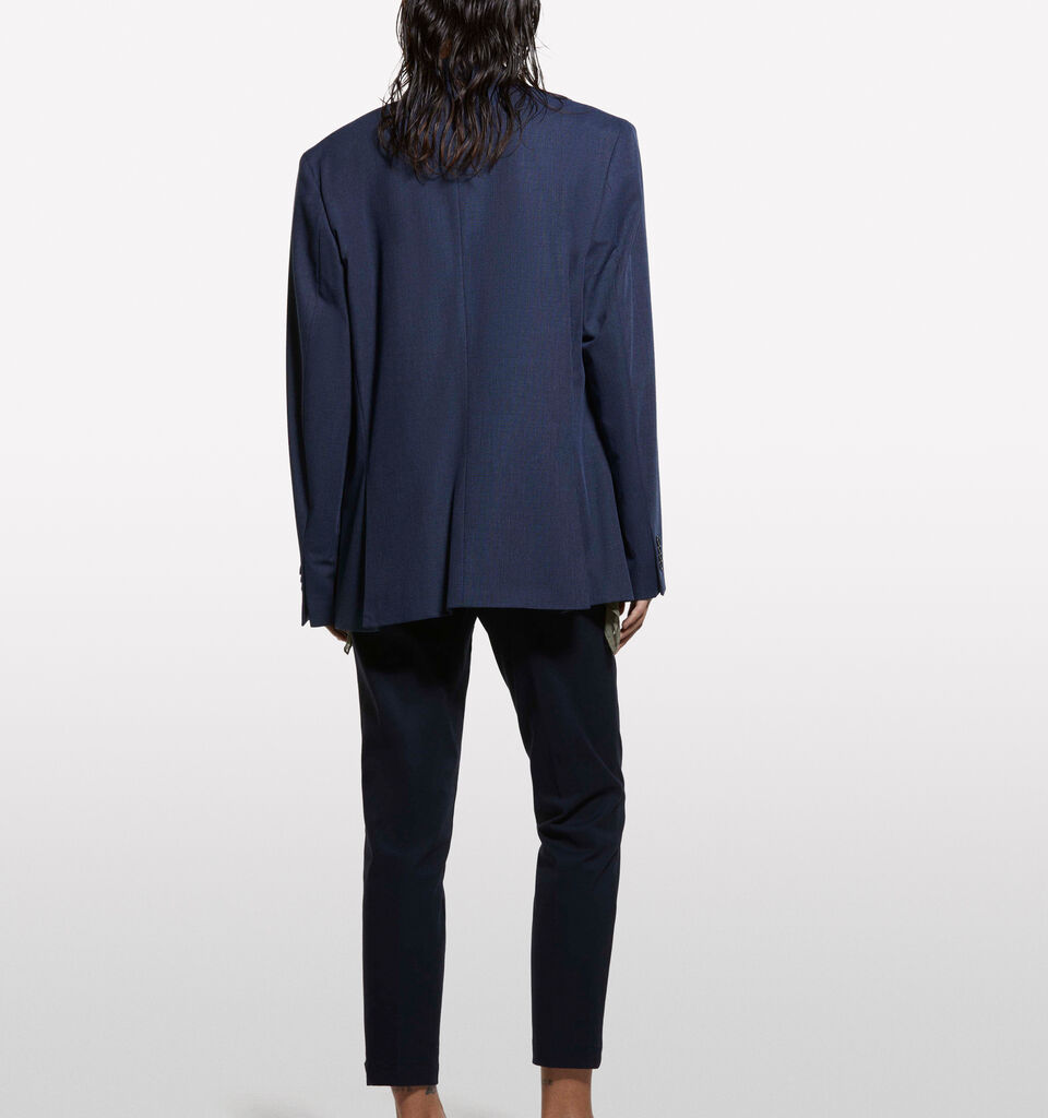 Chinos slim fit azul-escuro - calças chinos para mulher - Azul-Escuro | Sisley image number 2